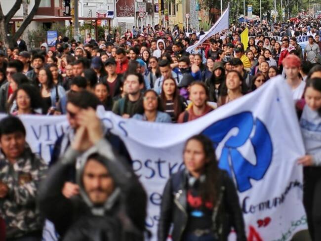 ¿Cómo se puede garantizar el desarrollo normal de las marchas que se realizarán durante el paro nacional?. Foto: Colprensa