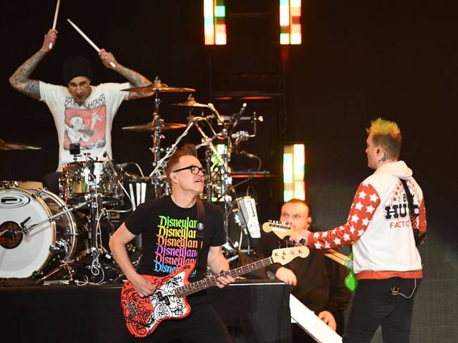 Blink-182. (Photo by Robyn Beck / AFP) (Photo by ROBYN BECK/AFP via Getty Images)