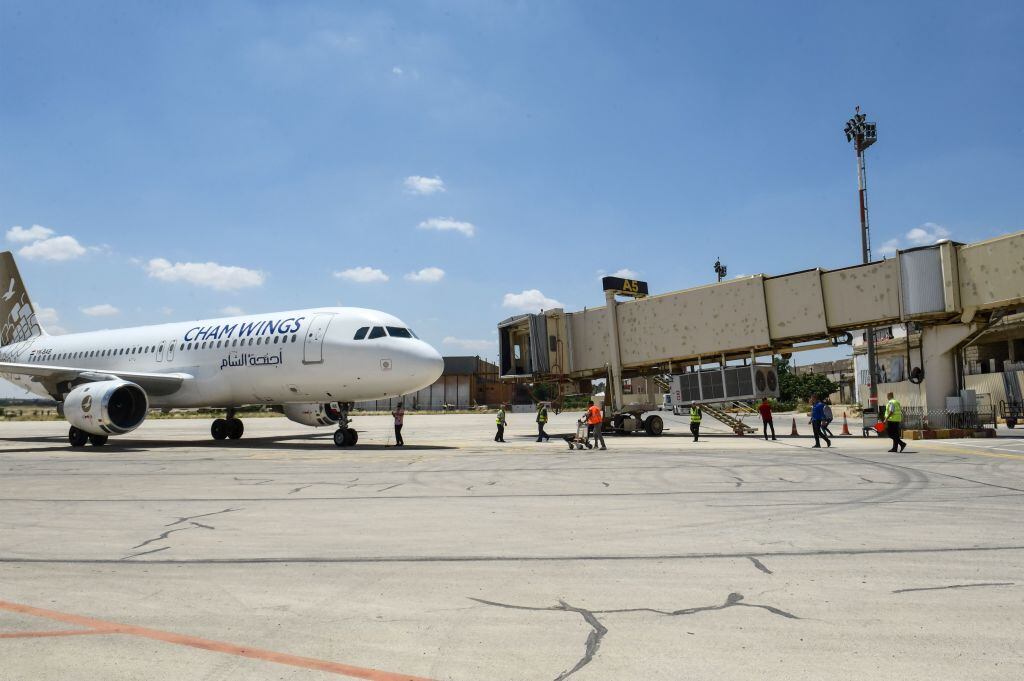 SYRIA-ISRAEL-CONFLICT Damascus aiport (Photo by AFP) (Photo by -/AFP via Getty Images)