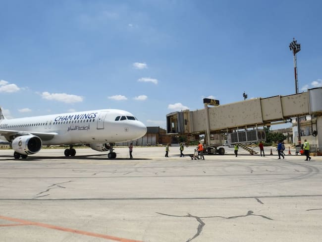SYRIA-ISRAEL-CONFLICT Damascus aiport (Photo by AFP) (Photo by -/AFP via Getty Images)