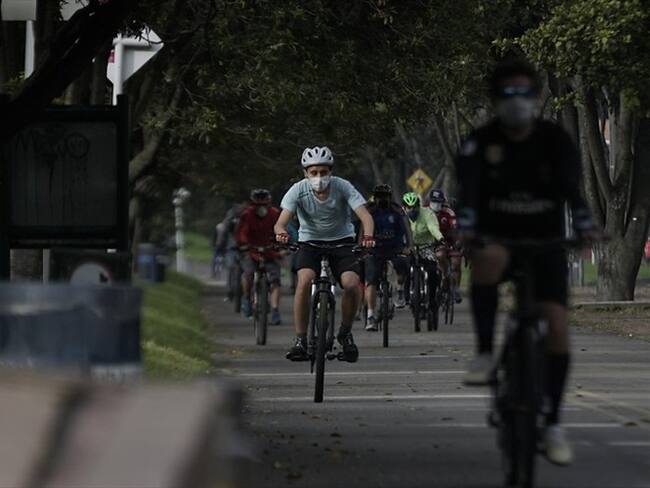 Este evento se realiza con los colectivos de bicicleta de Bogotá para que salgan desde diferentes puntos de la ciudad.. Foto: Colprensa - Sergio Acero