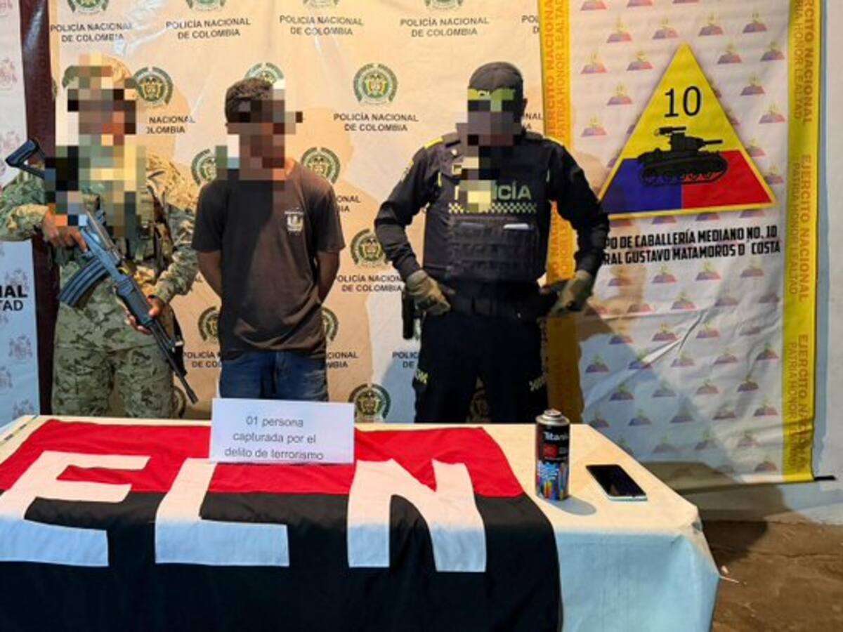 Capturado presunto integrante del ELN en Maicao, Guajira