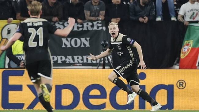 Ajax derrota por 2-1 a la Juventus y se mete en semifinales de Champions. Foto: Getty Images
