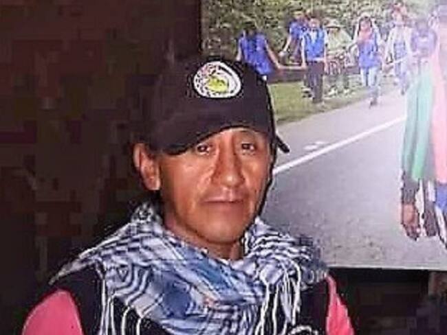 Bladimiro Mulcué, líder y guardia indígena: Crédito: Cric.