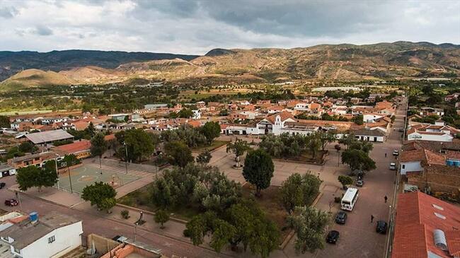 El mastodonte también tiene, abrigo rocoso que son las pinturas rupestres que datan de 400 años antes de cristo. . Foto: Alcaldía de Sáchica