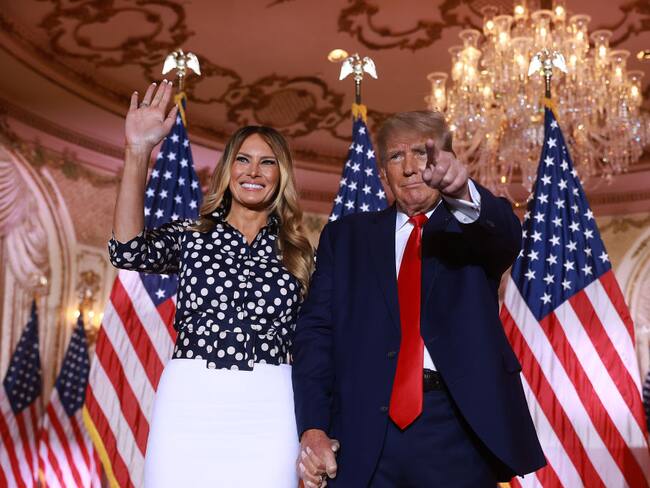 Melania Trump y Donald Trump. (Photo by Joe Raedle/Getty Images)