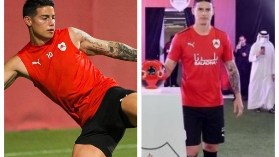 James Rodríguez en Al-Rayyan 2021. Crédito: Twitter oficial de James