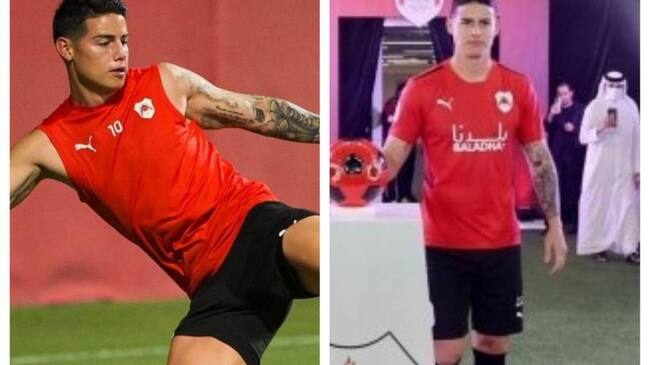James Rodríguez en Al-Rayyan 2021. Crédito: Twitter oficial de James