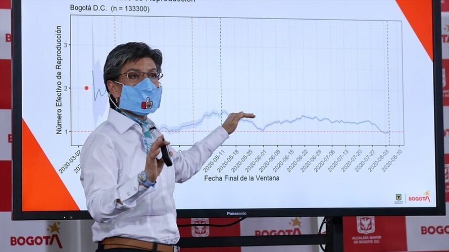 La alcaldesa de Bogotá Claudia López anunció que en enero regresarán las clases presenciales en los colegios públicos de la ciudad. Foto: Colprensa / CAMILA DÍAZ