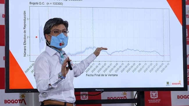 La alcaldesa de Bogotá Claudia López anunció que en enero regresarán las clases presenciales en los colegios públicos de la ciudad. Foto: Colprensa / CAMILA DÍAZ