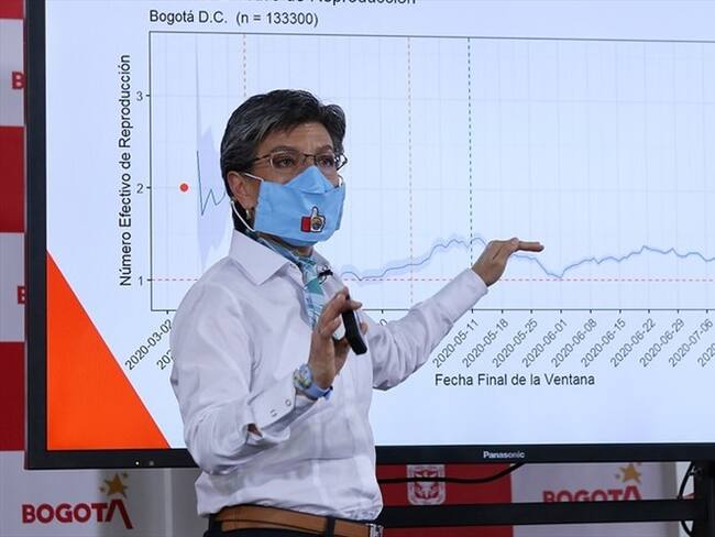 La alcaldesa de Bogotá Claudia López anunció que en enero regresarán las clases presenciales en los colegios públicos de la ciudad. Foto: Colprensa / CAMILA DÍAZ
