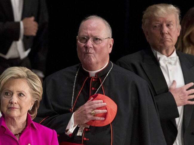 Hillary Clinton y Donald Trump en una cena benéfica. Foto: Associated Press - AP