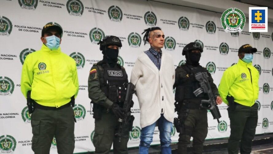 Ante un juez fue presentado Sergio Andrés Pastor González, alias ‘19’. Foto: Policía Nacional