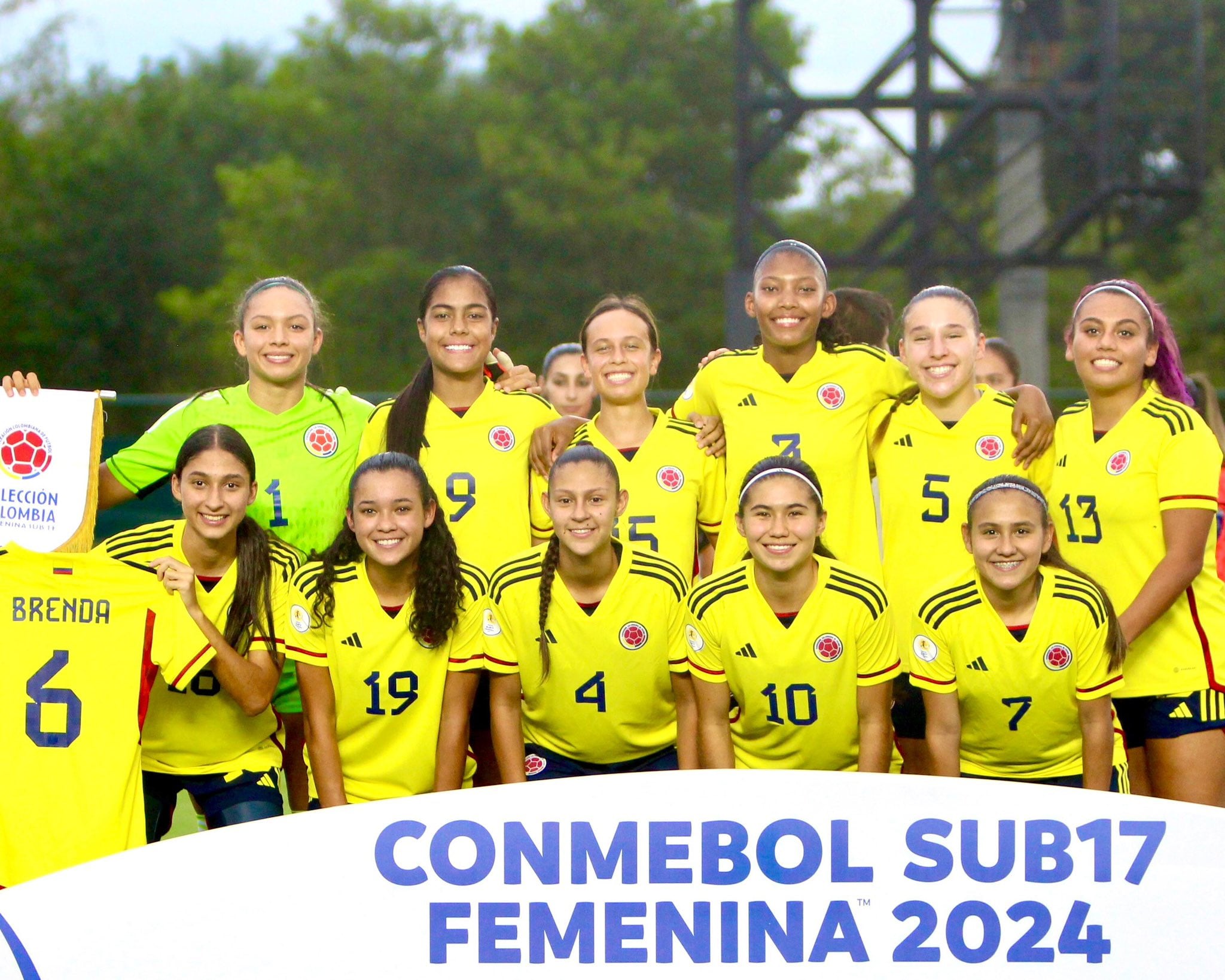 Selección Colombia femenina sub 17. Foto: Conmebol.