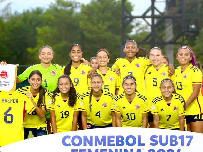 Selección Colombia femenina sub 17. Foto: Conmebol.