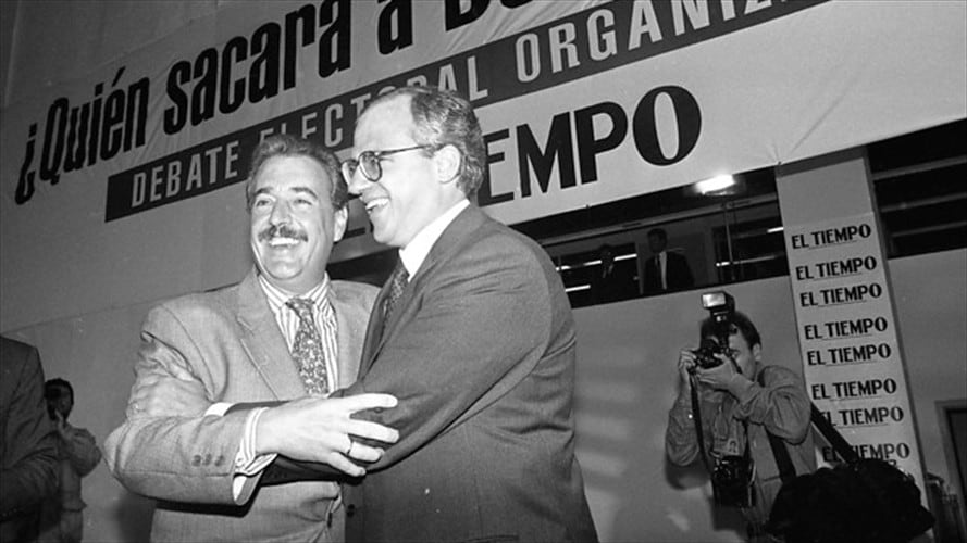 Samper y Pastrana, expresidentes de Colombia. Foto: Colprensa