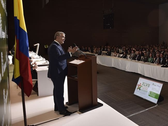 El presidente Iván Duque desestimó las declaraciones del gerente del Banco de la República, Juan José Echavarría, quien aseguró que en el país hay un estancamiento económico. Foto: Presidencia
