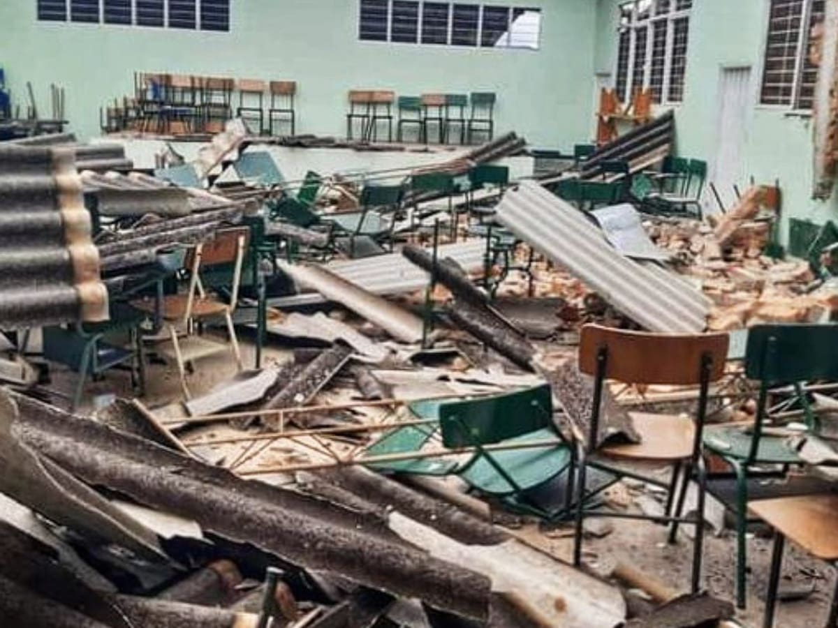 Explosión de un cilindro de gas causó graves afectaciones a un colegio en el Cauca