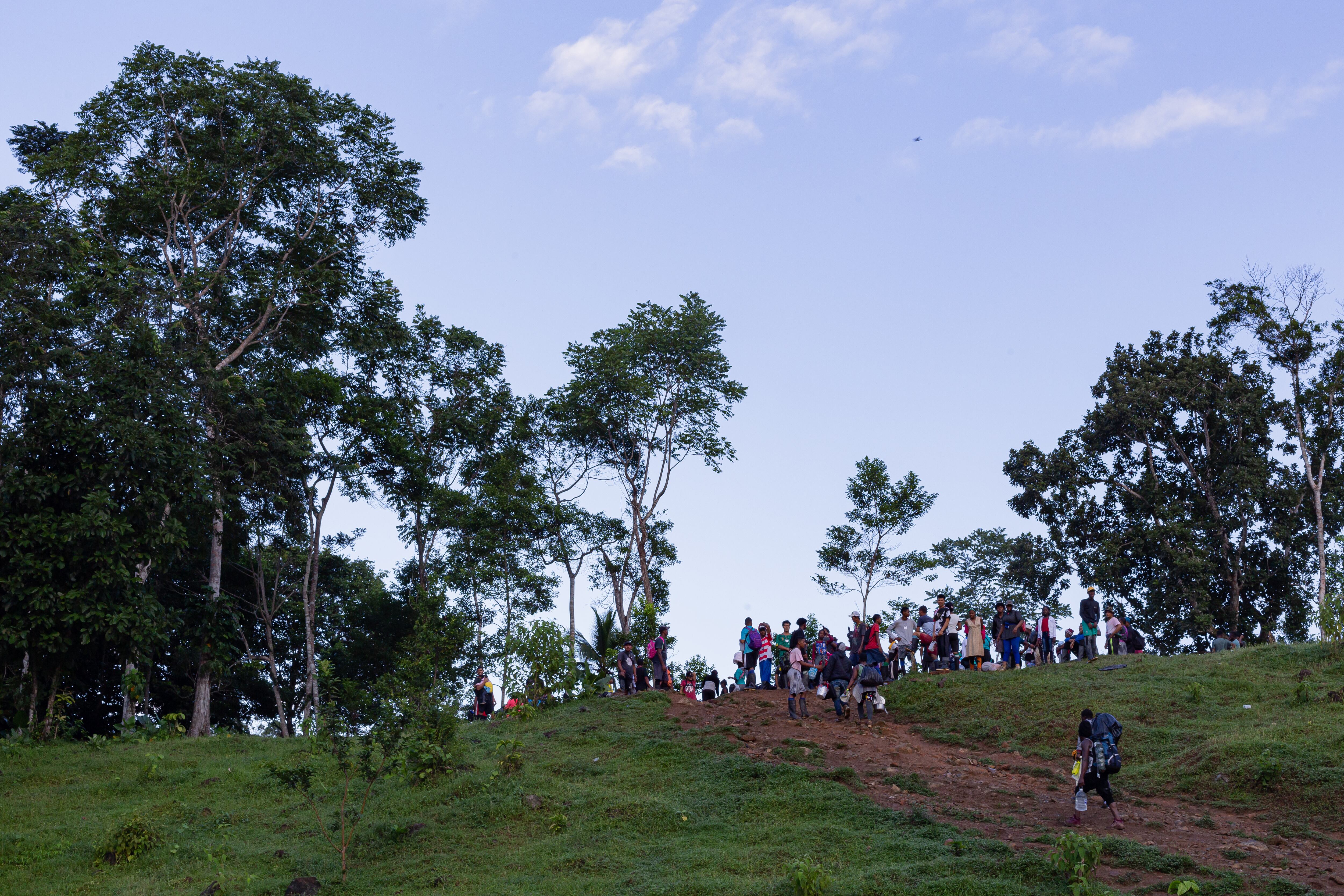 Migración de personas hacia el norte de América por el Tapón del Darién (Foto vía Getty Images)