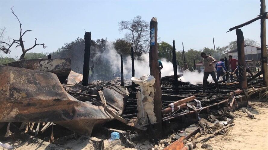 El pasado 3 de febrero se incendiaron seis cabañas en ese balneario. Foto: Cortesía