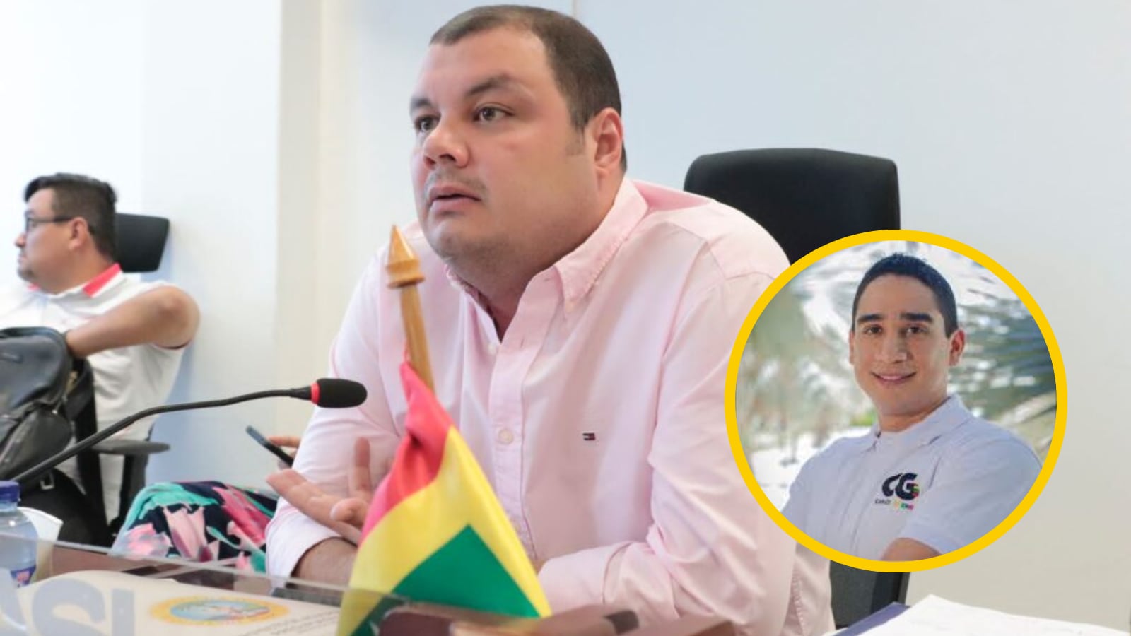 Laureano Curi pierde su curul y Carlos Antonio Guerra lo reemplaza. Foto Cortesía.