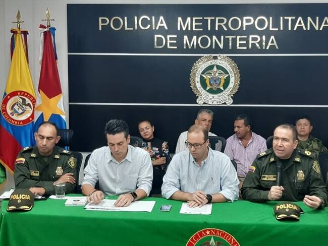 Autoridades anuncian aumento de pie de fuerza en cuatro municipios de Córdoba. Foto: Cortesía