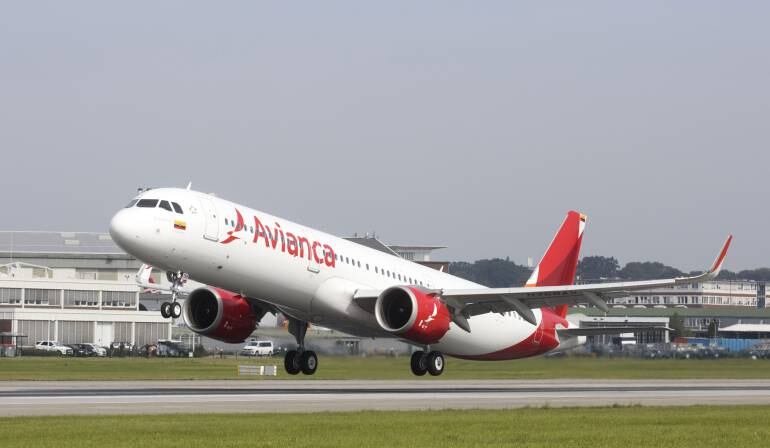 Avión de Avianca. Foto: Colprensa