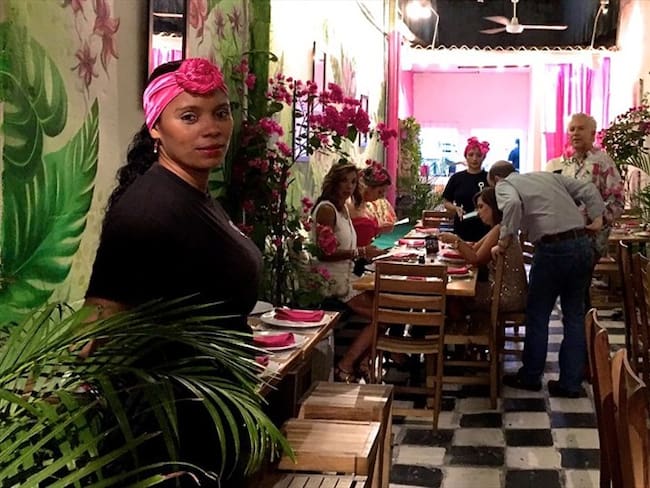El restaurante Interno es un espacio laboral para mujeres recluidas en la cárcel de San Diego. Foto: BBC Mundo