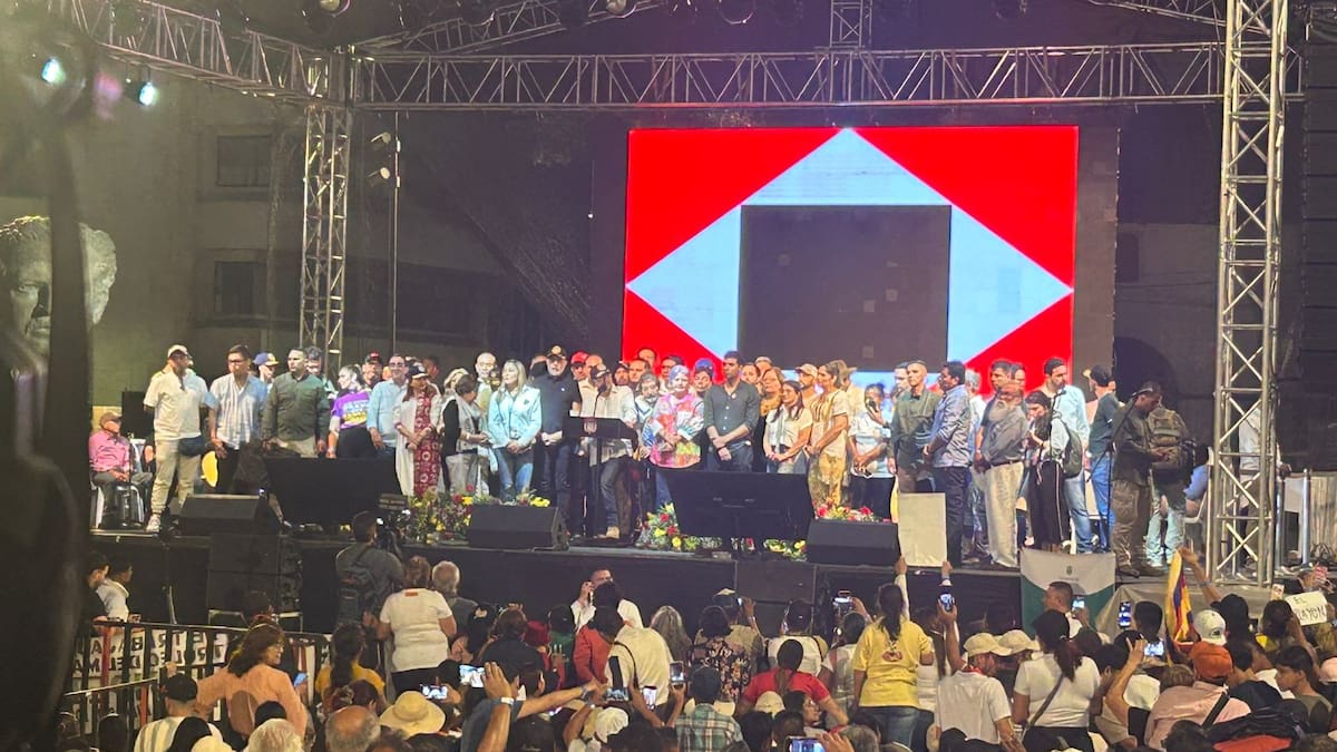 La bandera de Bolívar por la que el presidente Gustavo Petro dijo que hubo censura en Bucaramanga