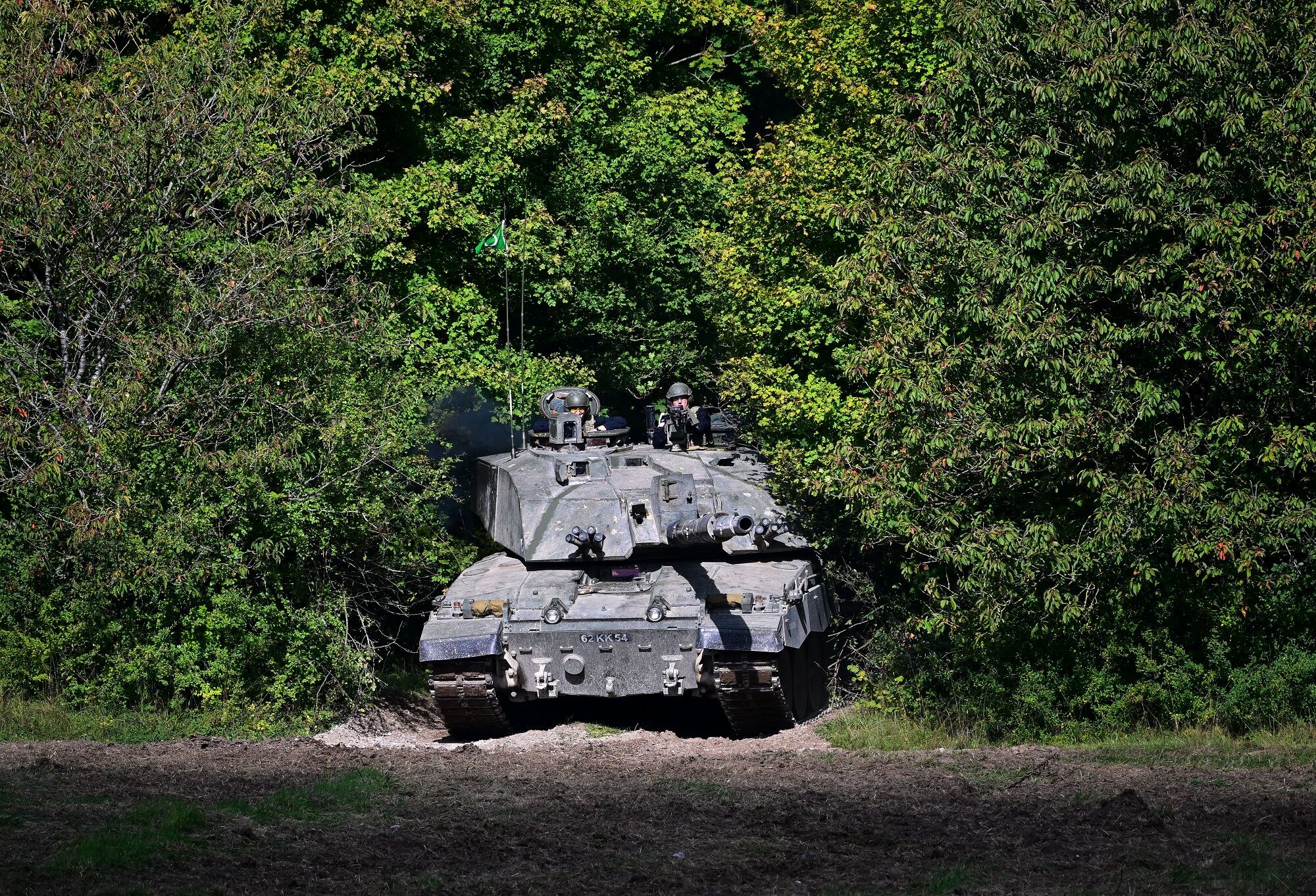Tanque Challenger 2. (Photo by Finnbarr Webster/Getty Images)