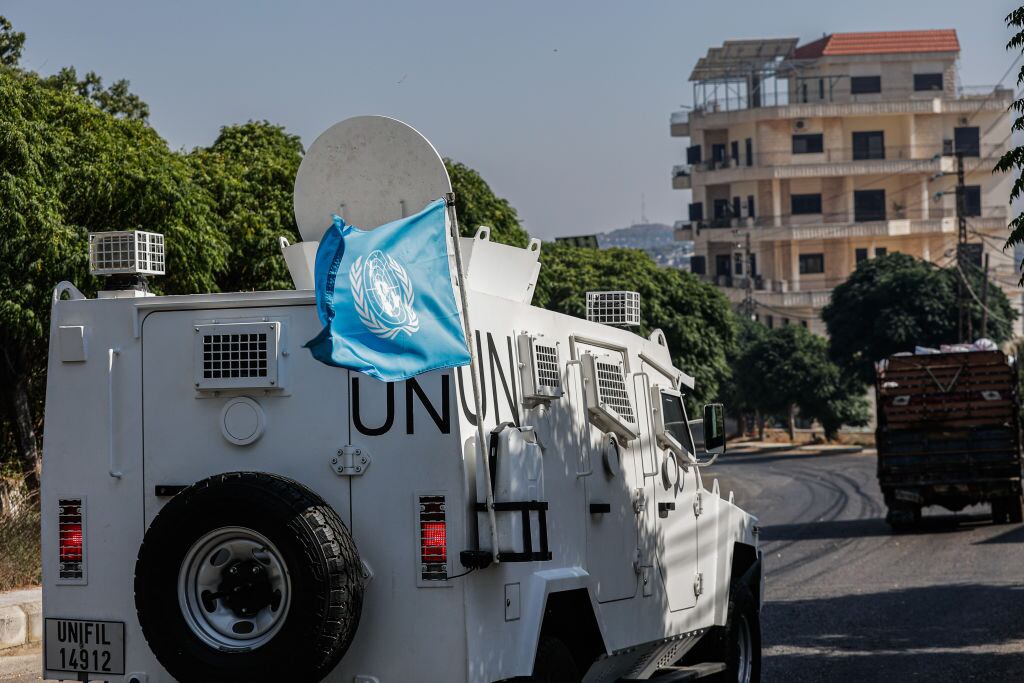 Vehículo humanitario de la ONU. I Foto: Vasily Krestyaninov/SOPA Images/LightRocket via Getty Images.