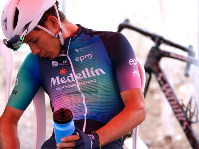 Miguel Ángel 'Supermán' López fue sancionado por la UCI y no estará en el Mundial de Ciclismo 2023. Foto: Getty Images.