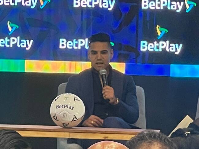 Radamel Falcao durante el concersatorio llamado ‘Una tarde con el Tigre’. 8 de junio de 2023. Foto: W Radio.