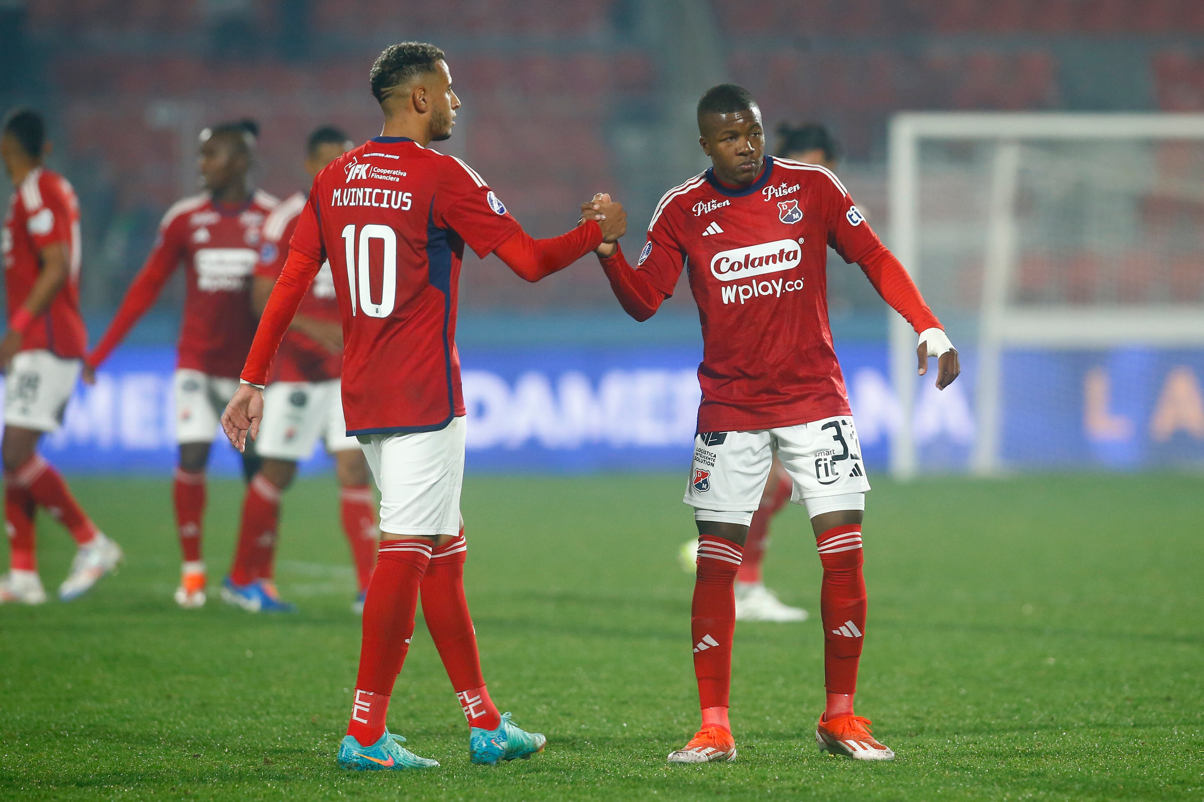 Jugadores de Medellín en Copa Sudamericana. Foto: EFE.