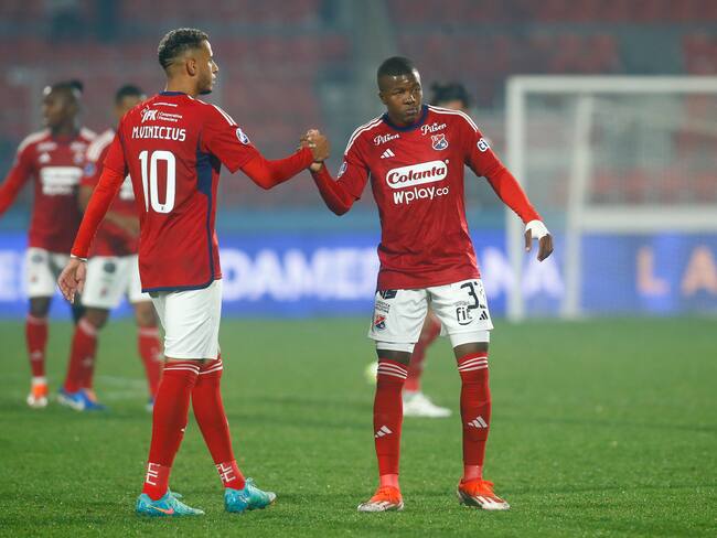 Jugadores de Medellín en Copa Sudamericana. Foto: EFE.