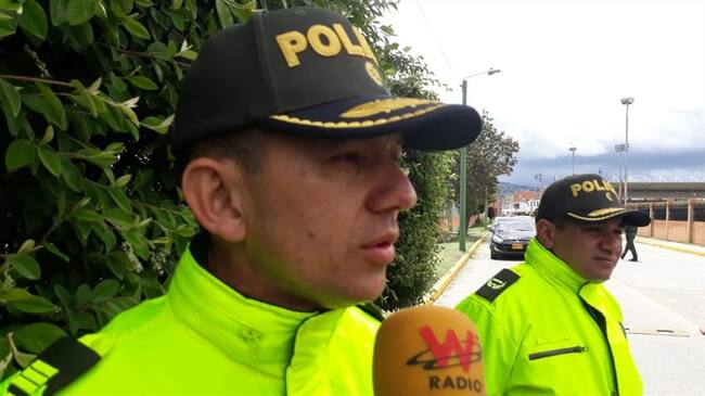 El coronel Henry Bello, comandante (e) de la Policía de Metropolitana de Tunja,. Foto: La W