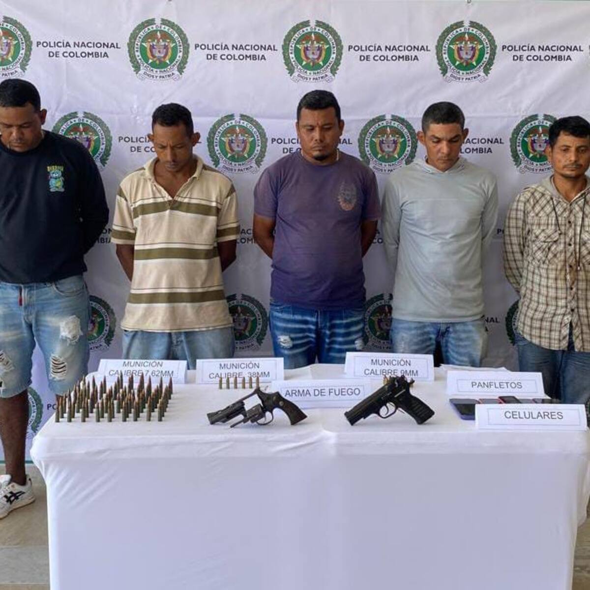 Capturados 5 presuntos integrantes del Clan del Golfo en Santa Marta