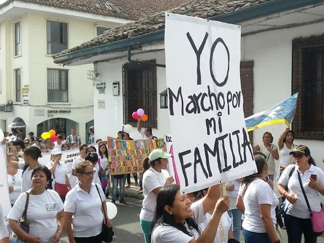 Marcha en Popayán. Foto: