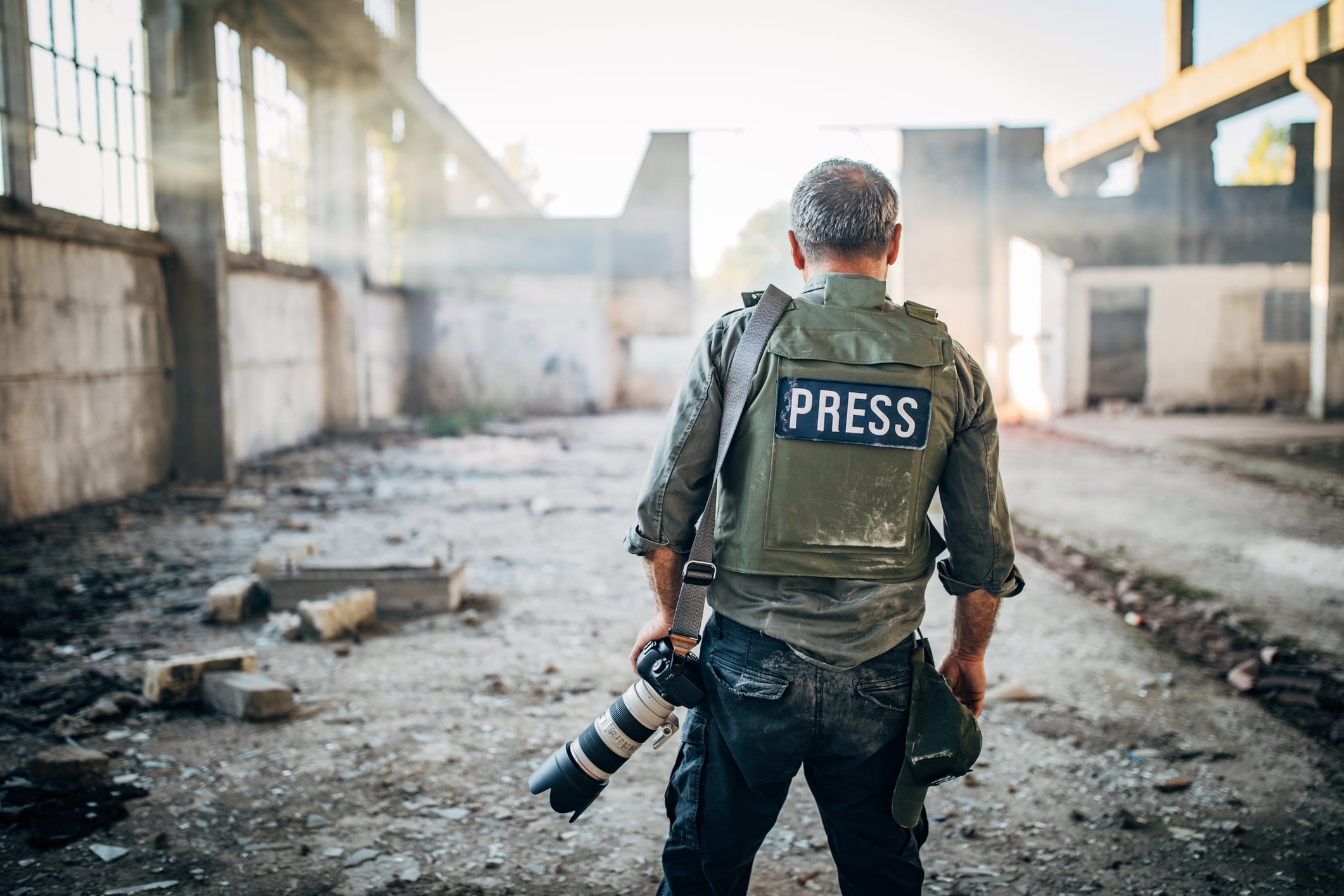 Fotógrafo de guerra imagen de referencia. Foto: Getty Images.