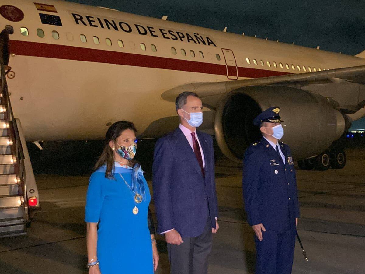 Rey Felipe VI llegó a Barranquilla y sostendrá reunión bilateral