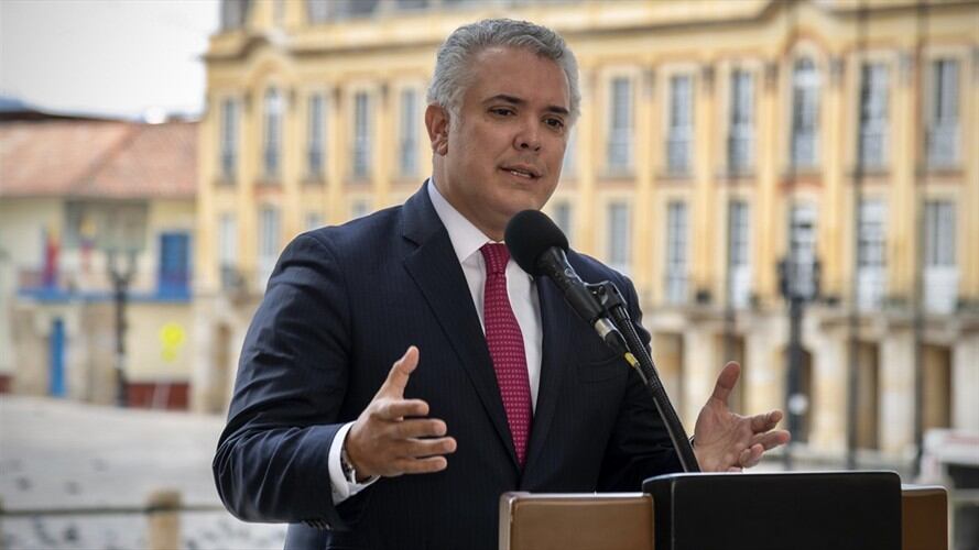 Helicóptero en el que se transportaba el presidente Iván Duque fue atacado. Foto: Colprensa