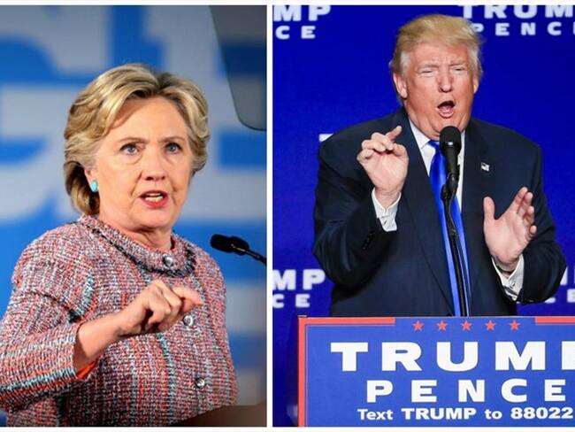 Hillary Clinton y Donald Trump . Foto: W Radio.