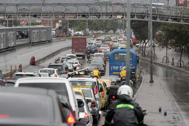 Salida de Bogotá. Foto: Colprensa