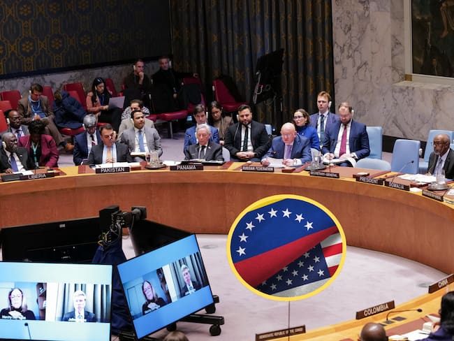 La ONU en reunión de emergencia tras invasión a Venezuela. Foto: Wang Fan/China News Service.Venezuela y Estados Unidos. Foto: Getty Images.