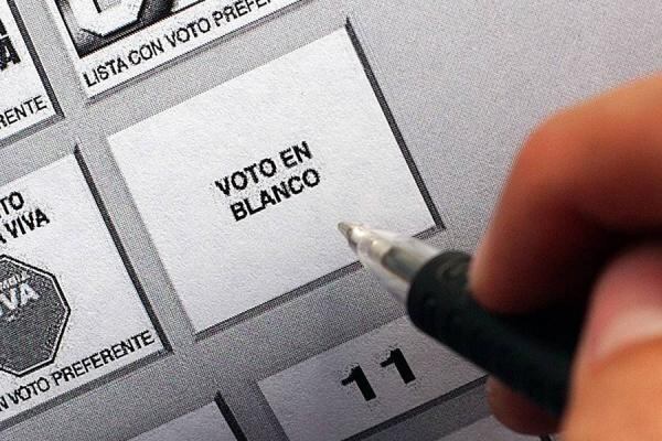 Voto en blanco, imagen de referencia. Foto: Colprensa / Vanguardia Liberal.