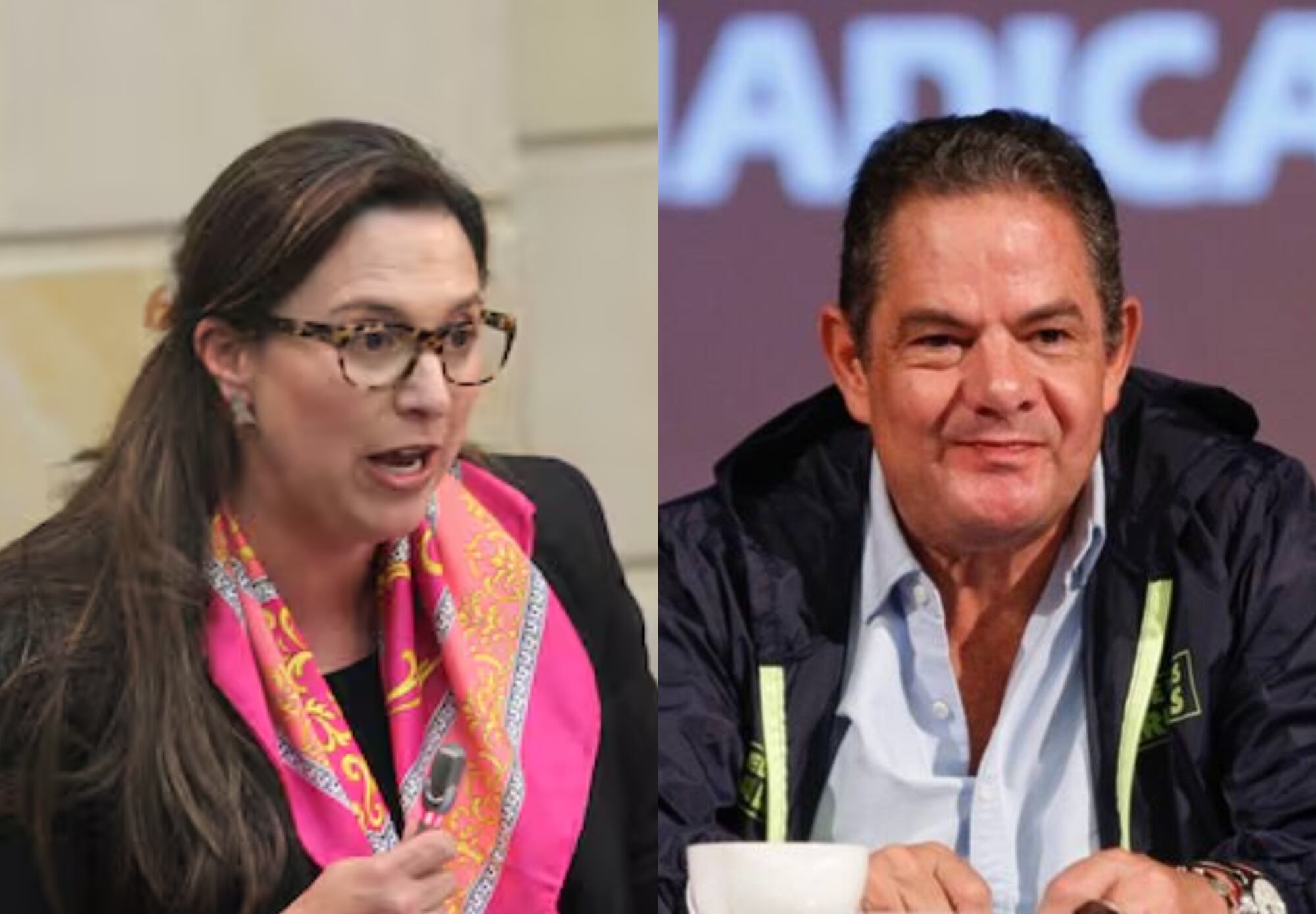 Natalia Ángel y Germán Vargas Lleras