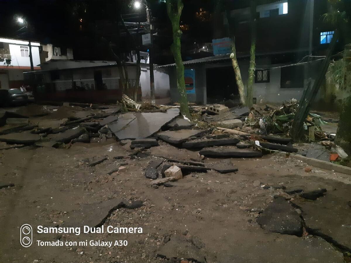 145 viviendas afectadas por torrenciales lluvias en Bucaramanga