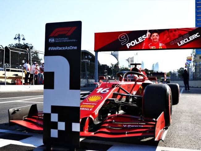 Leclerc se queda con la pole del GP de Azerbaiyán. Foto: Getty Images