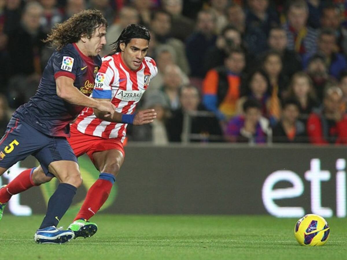 Puyol recuerda sus duelos con Falcao, “uno de los delanteros que más le costó marcar”