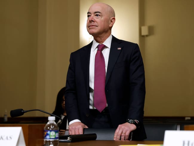Secretario de Seguridad de Estados Unidos, Alejandro Mayorkas. Foto: Chip Somodevilla/Getty Images